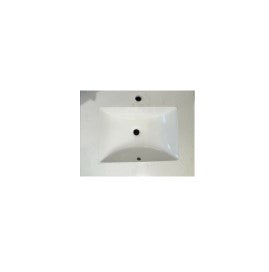 Wall-hung Linear profile white vanity 600mm - 800mm